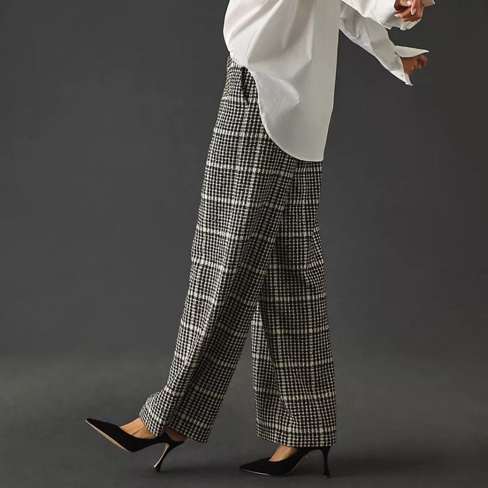 Anthropologie Exquise Plaid Trousers